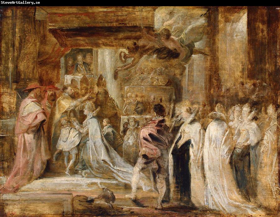 Peter Paul Rubens Coronation of Marie de Medicis.